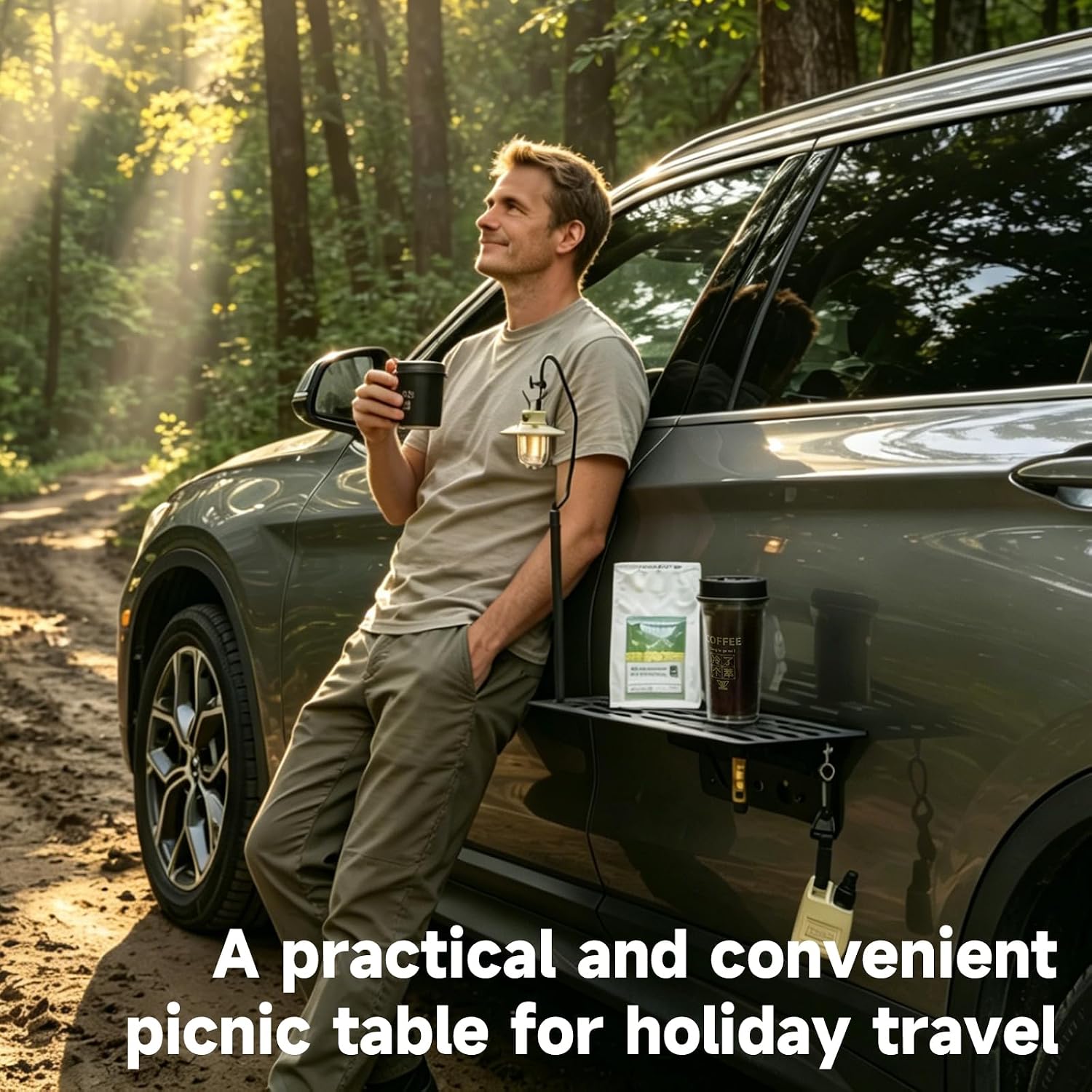 Outdoor Camping Table Foldable - Магнитный складной автомобильный столик-поднос для кемпинга,