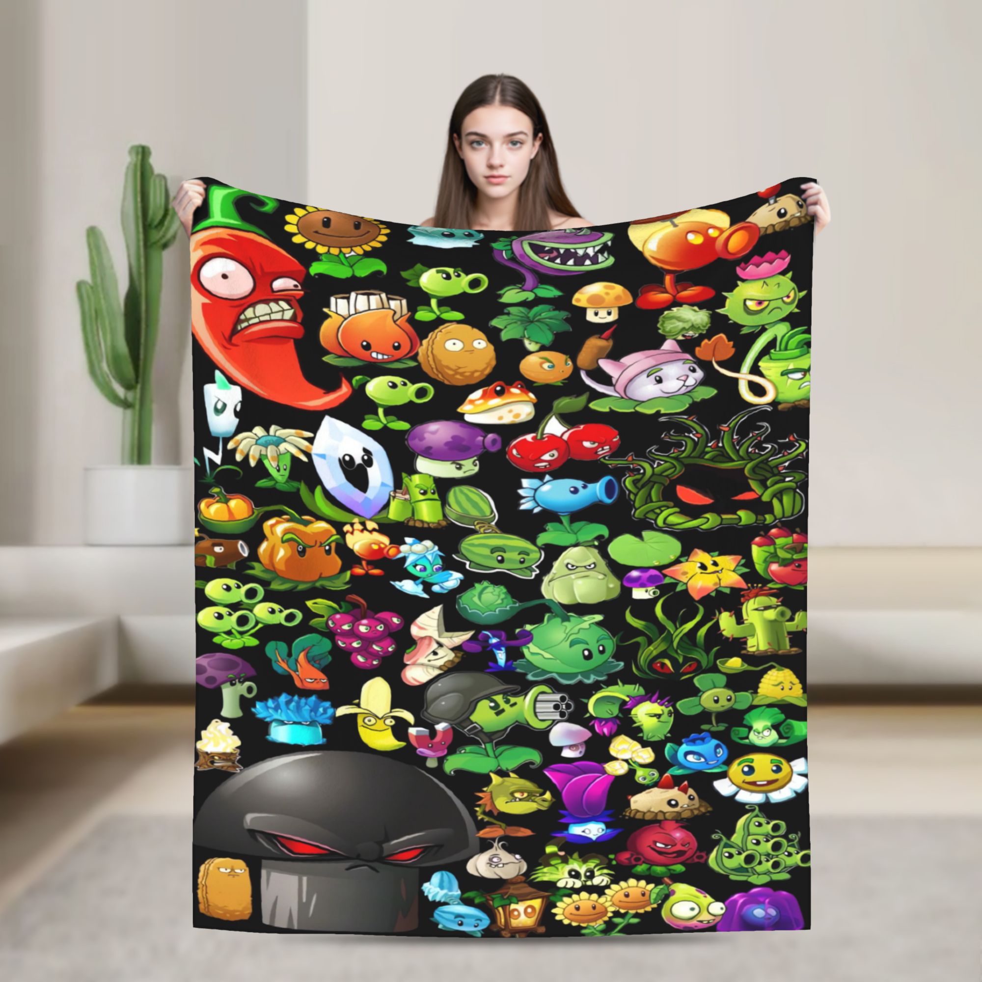 Outdoor Camping Games For Adults - Плед P-Plants vs. Zombies: Супертеплое плюшевое