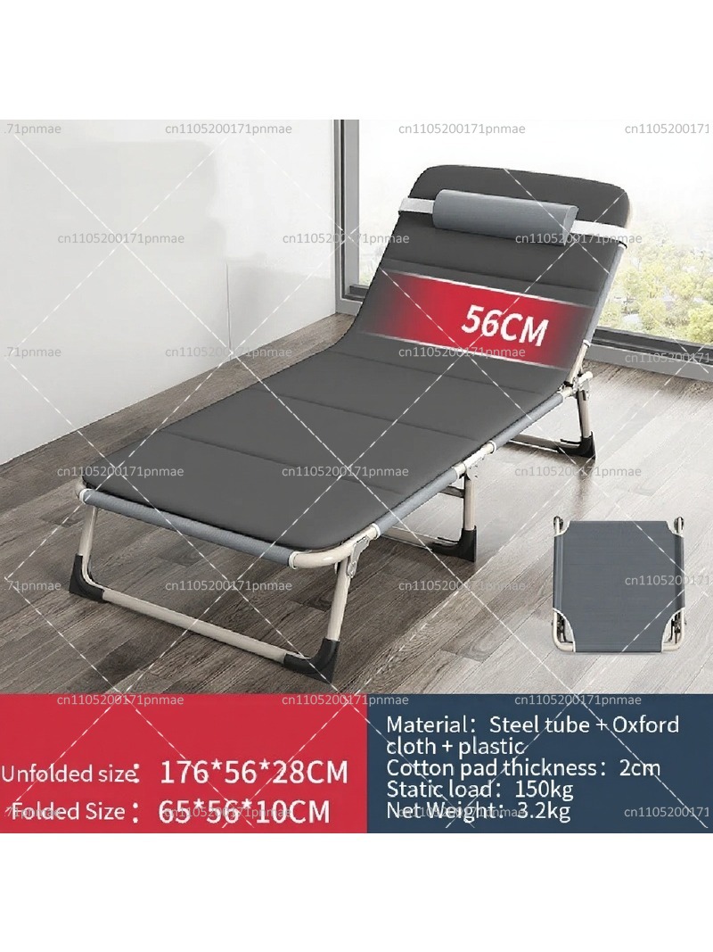 Outdoor Camping Folding Chairs - Металлическая складная односпальная кровать, современная портативная