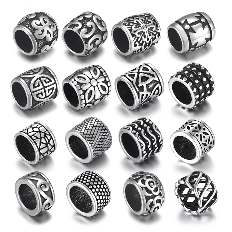 Paracord Bracelet - Бусины из нержавеющей стали, паракорд, нож,