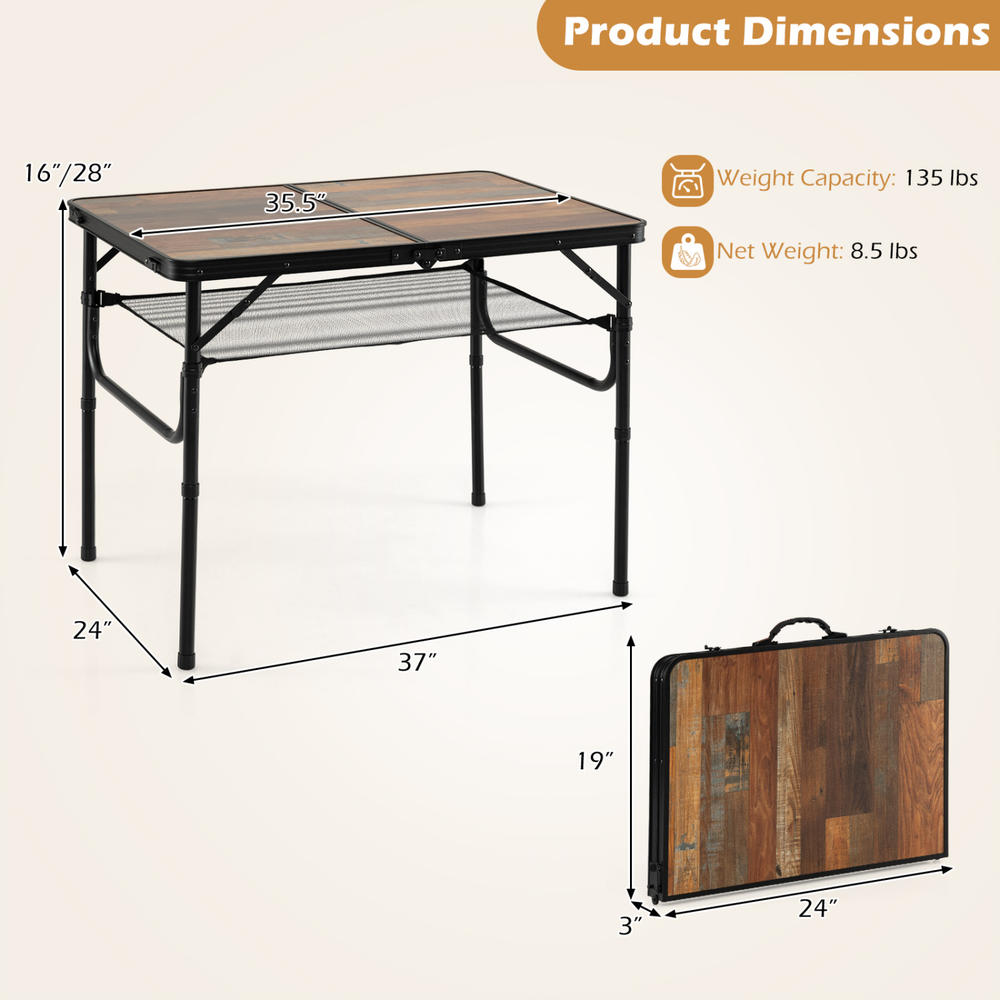Складной походный стол для кем – обзор и цена Camp Table Folding
