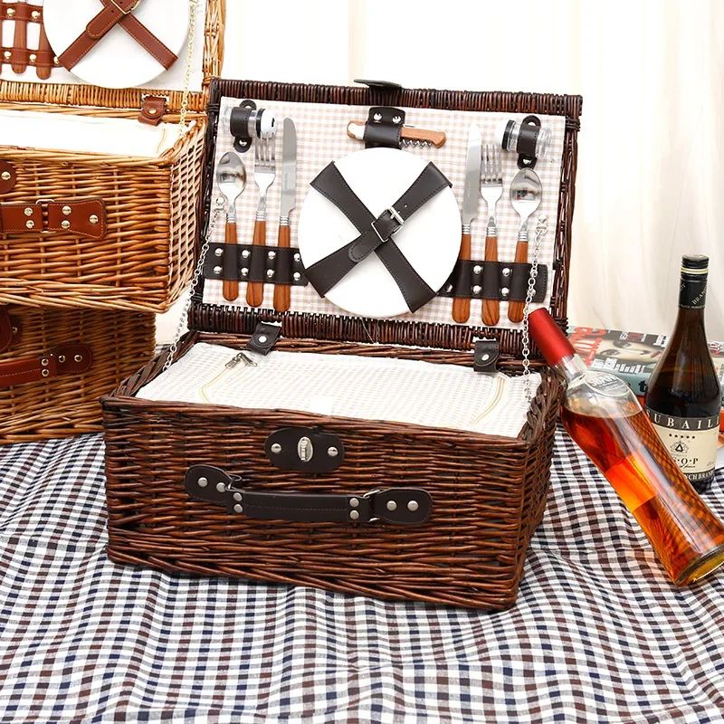 Плетеная корзина для пикника и – обзор и цена Outdoor Camping Storage Box