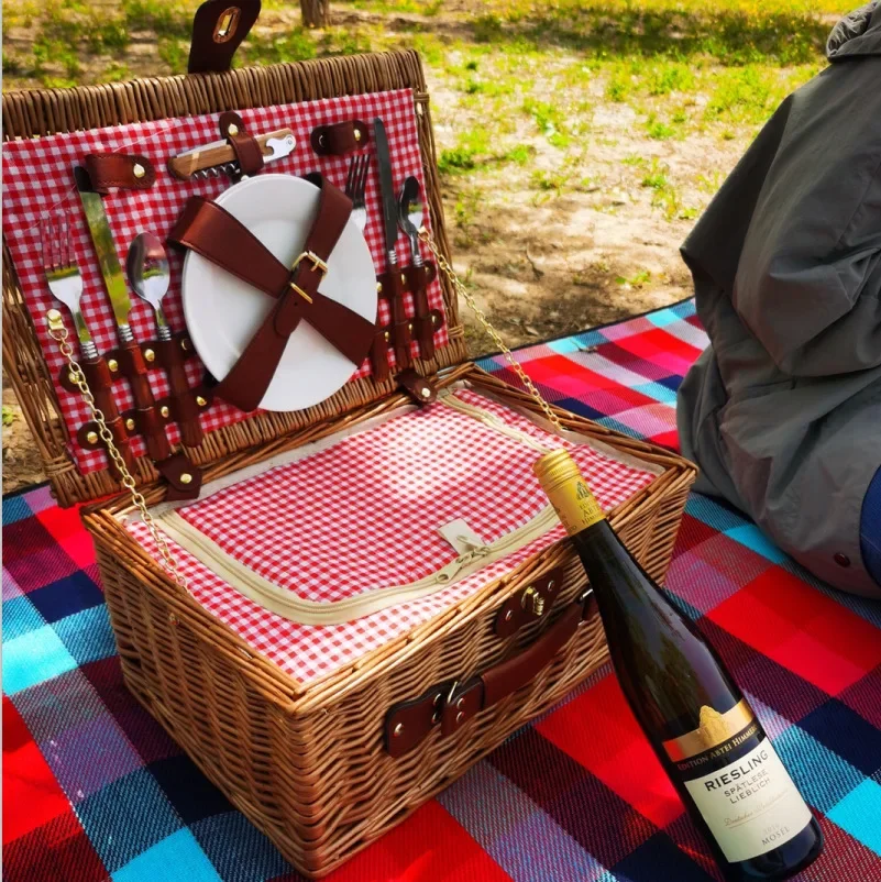 Плетеная корзина для пикника и – обзор и цена Outdoor Camping Storage Box