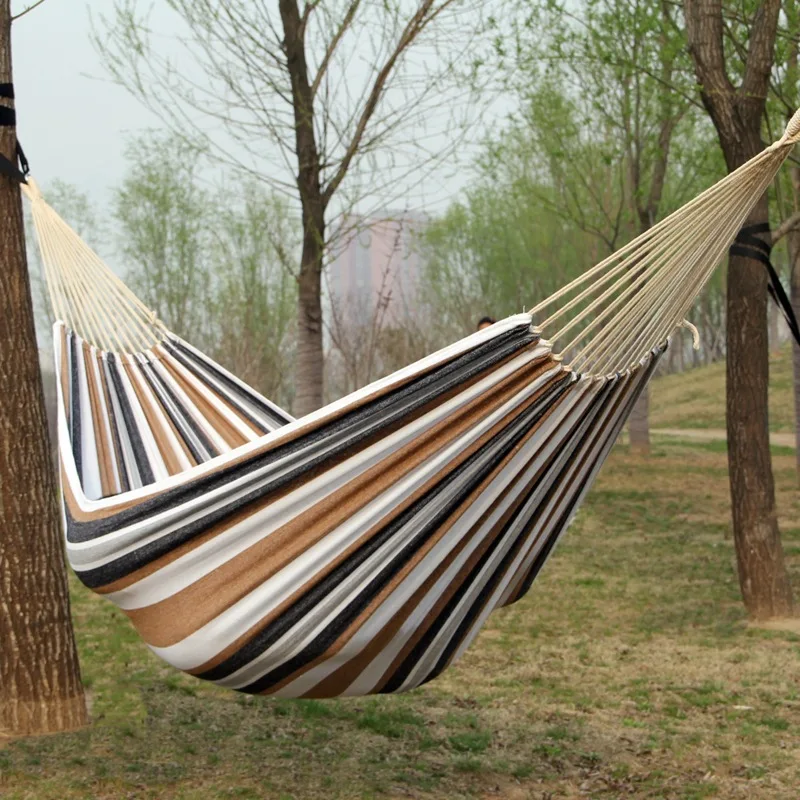 Холщовый гамак без деревянных  – обзор и цена Bed Outdoor Camping