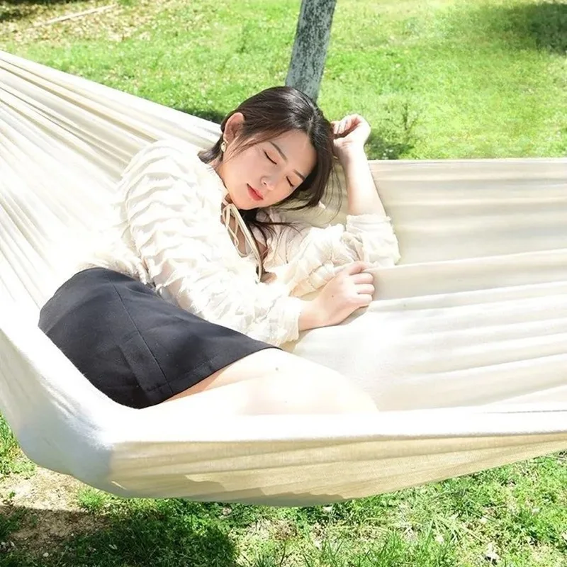 Холщовый гамак без деревянных  – обзор и цена Bed Outdoor Camping