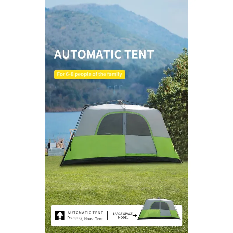 Палатка для 6-8 человек, однок – обзор и цена Camping Zelt Outdoor
