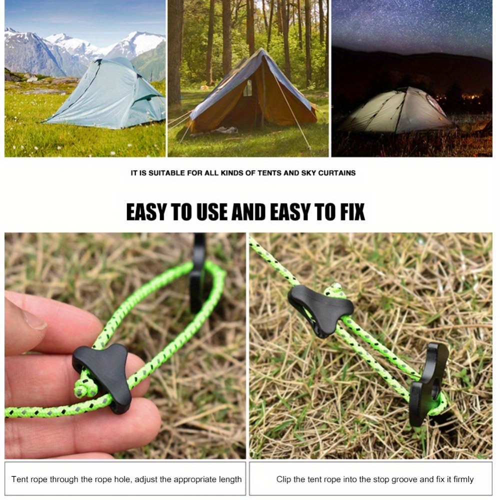 10 шт., веревочные пряжки для  – обзор и цена Outdoor Camping Extension Cord