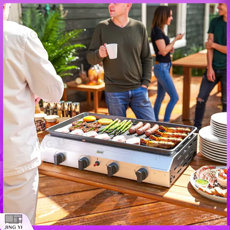 Газовый гриль-барбекю с антипр – обзор и цена Outdoor Camping Griddle