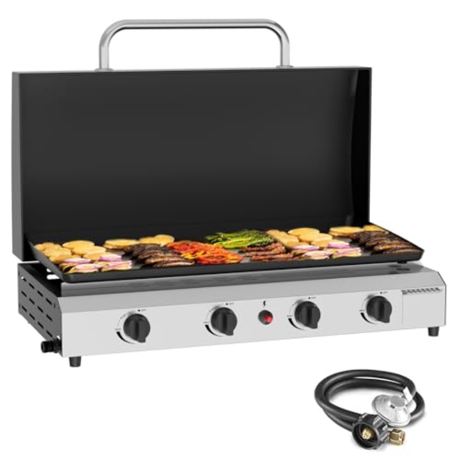 Газовая гриль-плита с 4 конфор – обзор и цена Outdoor Camping Griddle