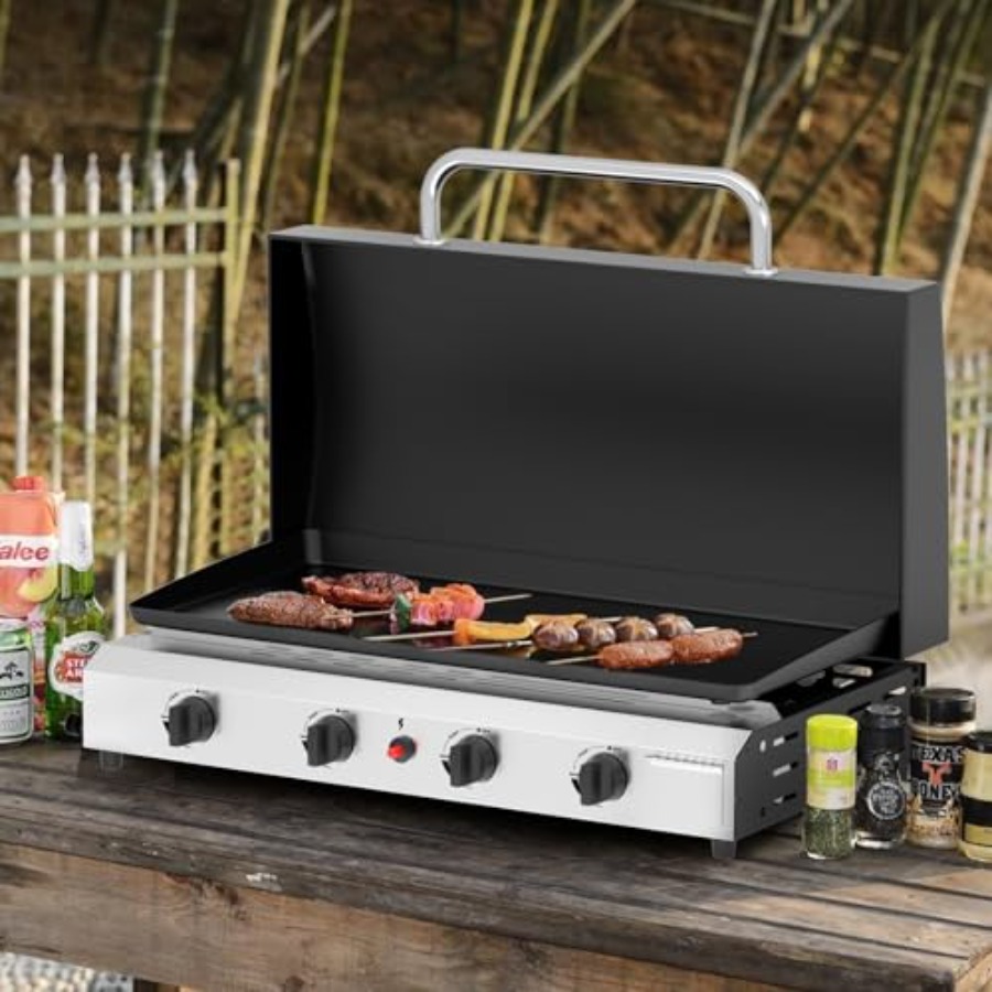 Газовая гриль-плита с 4 конфор – обзор и цена Outdoor Camping Griddle