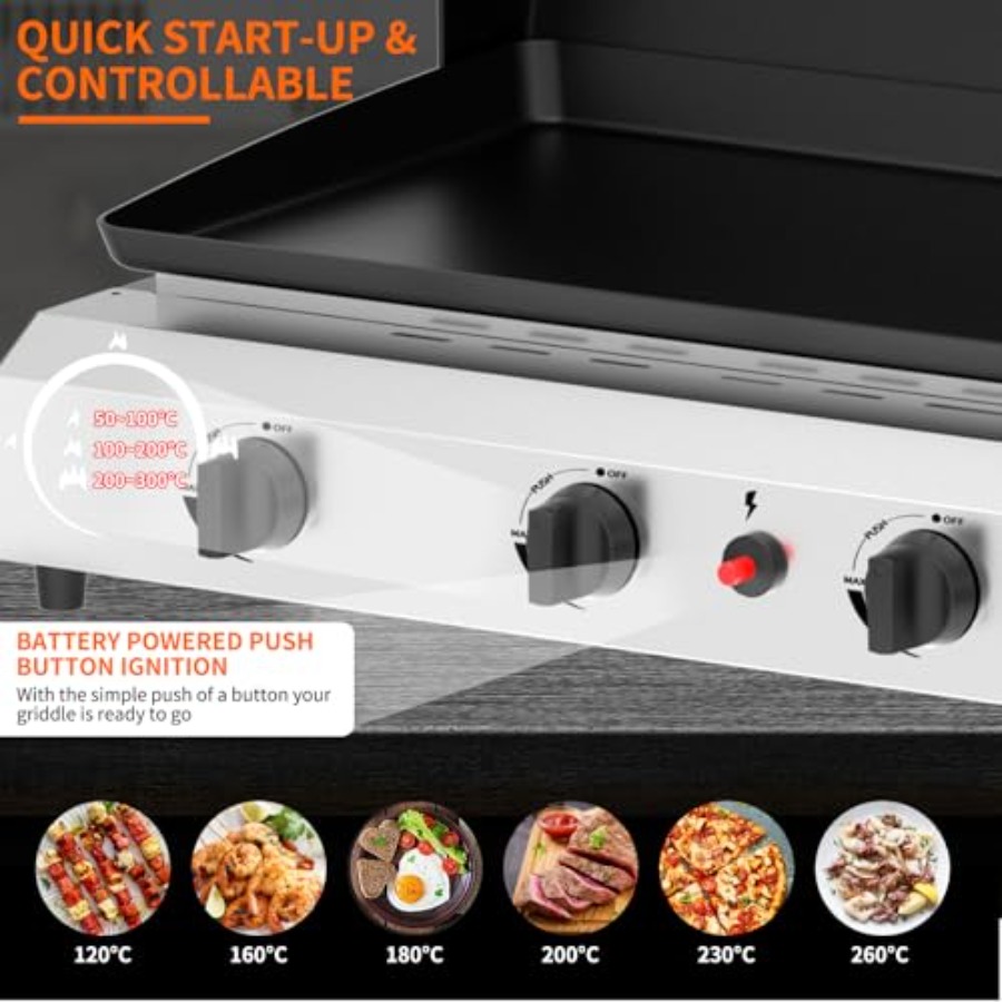Газовая гриль-плита с 4 конфор – обзор и цена Outdoor Camping Griddle