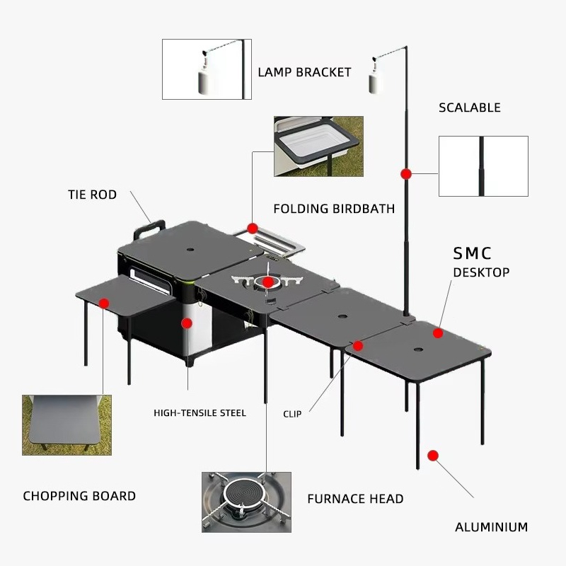 Высококачественный портативный – обзор и цена Outdoor Camping Table Foldable